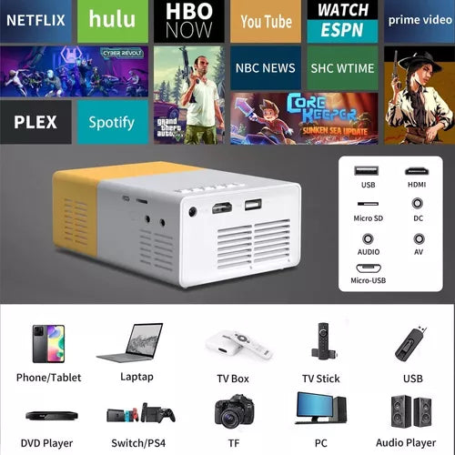 Mini Proyector Led Portatil